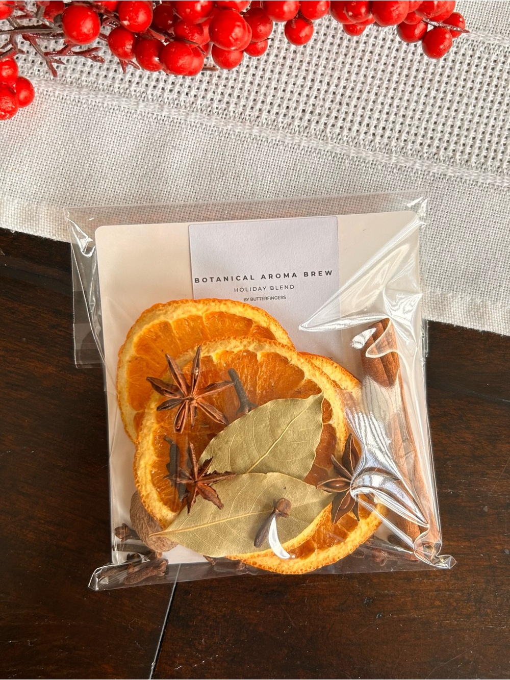Potpourri simmer mix Stovetop Botanical Aroma Blend with Dried Orange & Spices